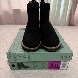 Kensie Black Ankle Boots